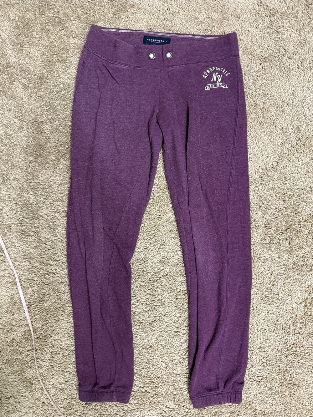 Aeropostale Girls' Plum Purple Joggers